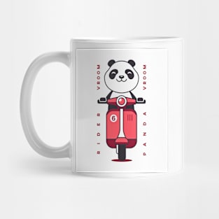 Panda on a Scooter  - Best Selling Mug